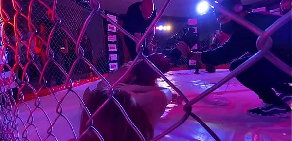  Torneo de MMA del negocio adulto. Peleas en vivo y actrices porno